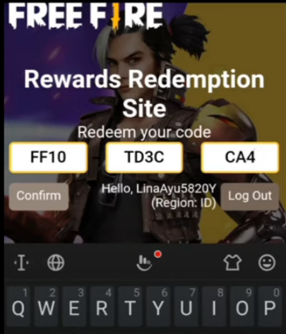 Singapore ff kode redeem Rewards Kode
